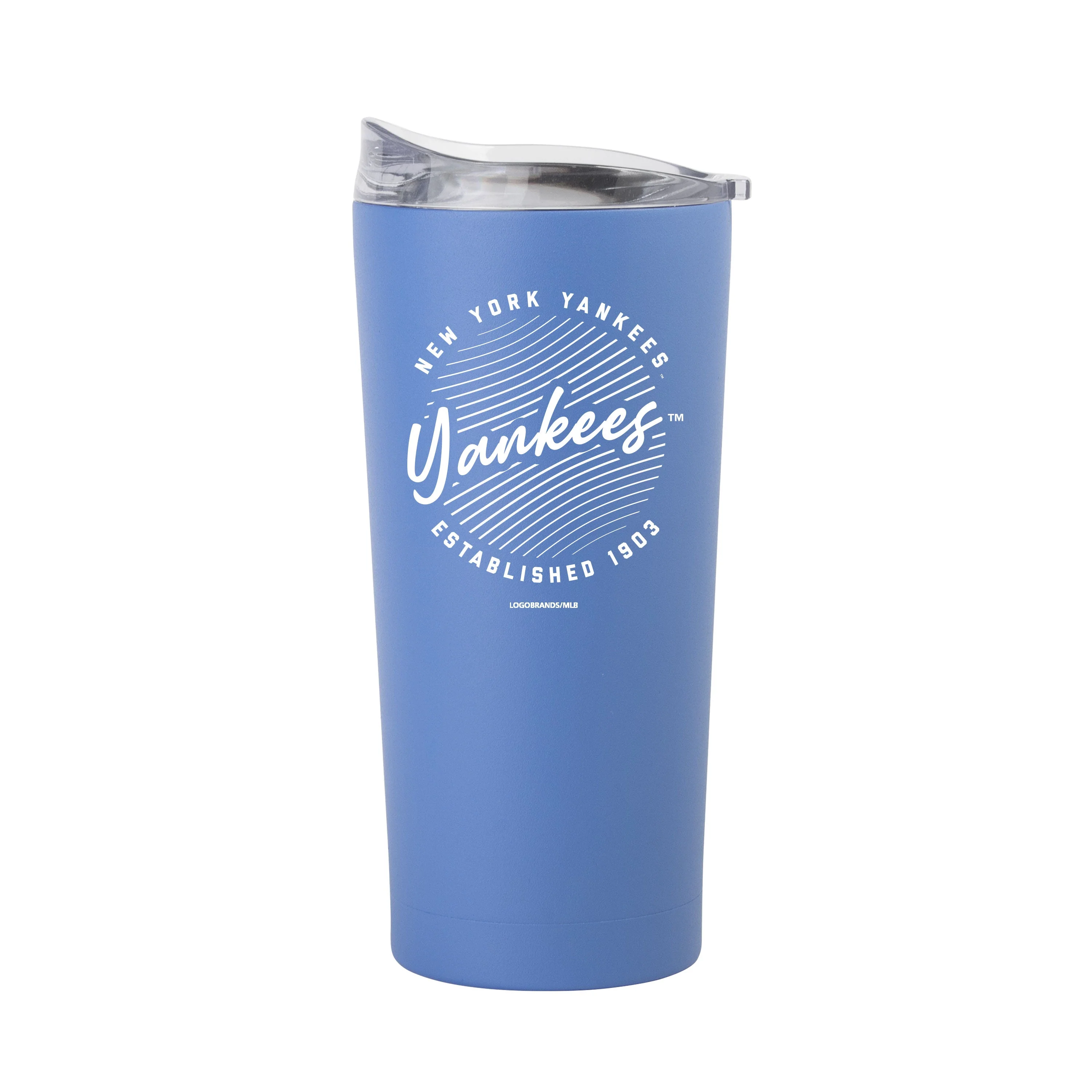 NY Yankees 20oz Retro Script Arctic Powder Coat Tumbler
