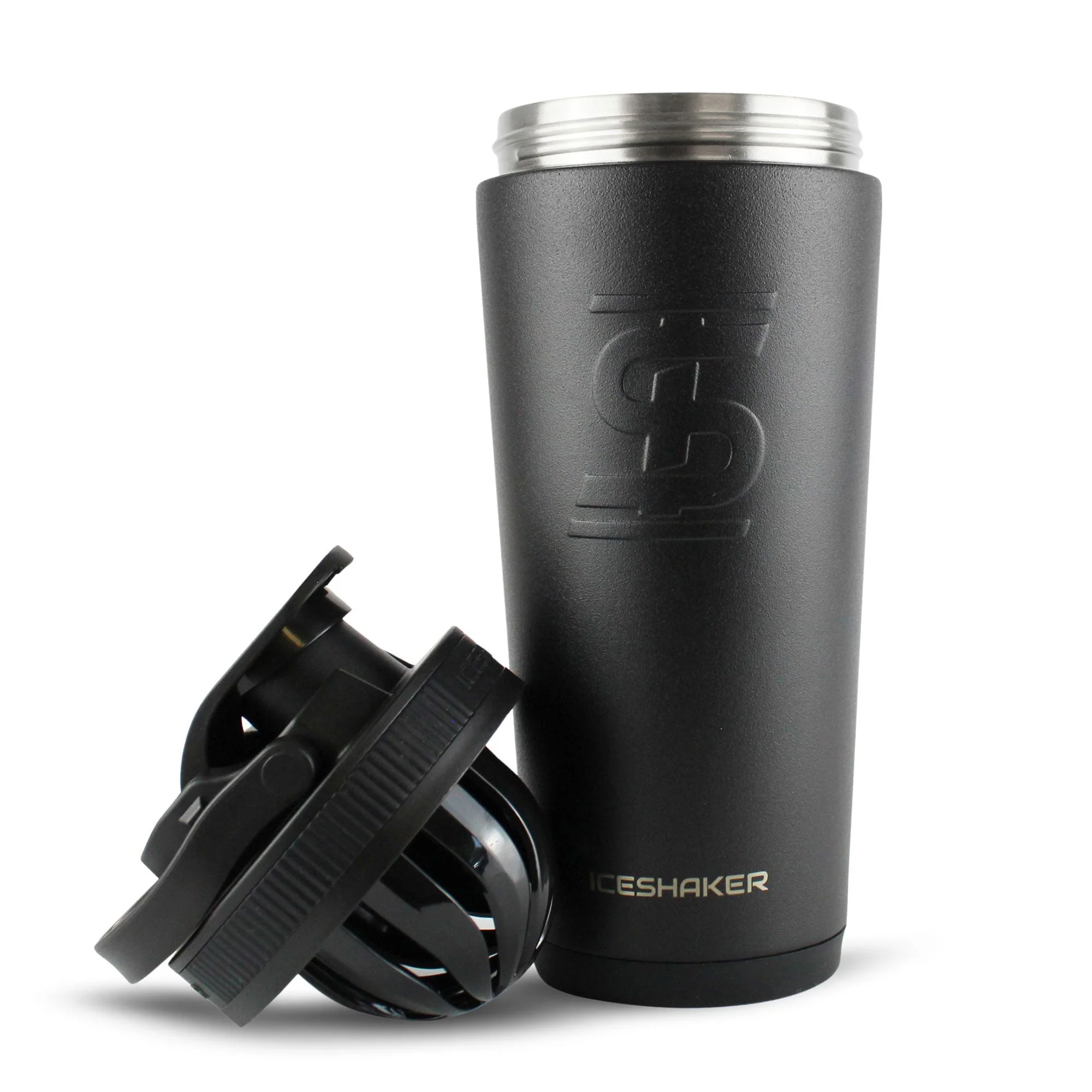 Officially Licensed Chicago Bulls 26oz Ice Shaker - Black - Image 2