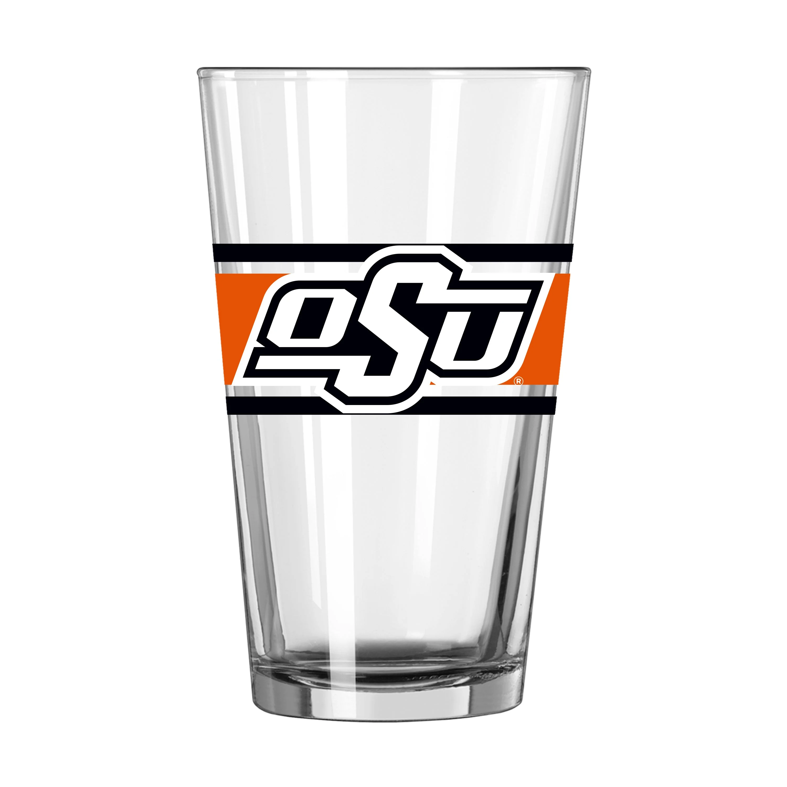 Oklahoma State 16oz Stripe Pint Glass