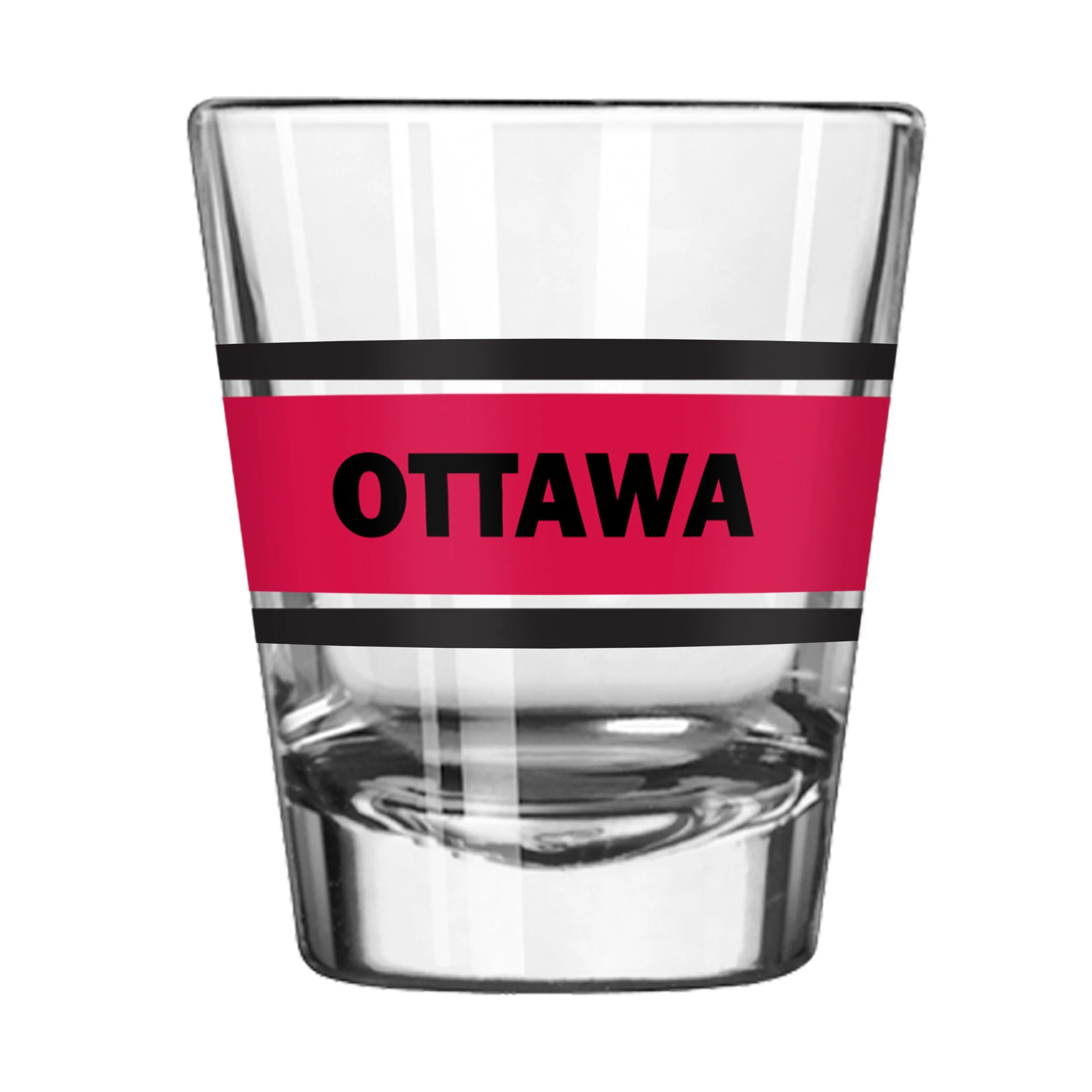 Ottawa Senators 2oz Stripe Shot Glass