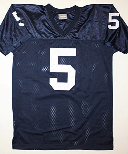 Paul Hornung Autographed Navy Blue College Style Jersey- JSA W Authenticated - Image 3