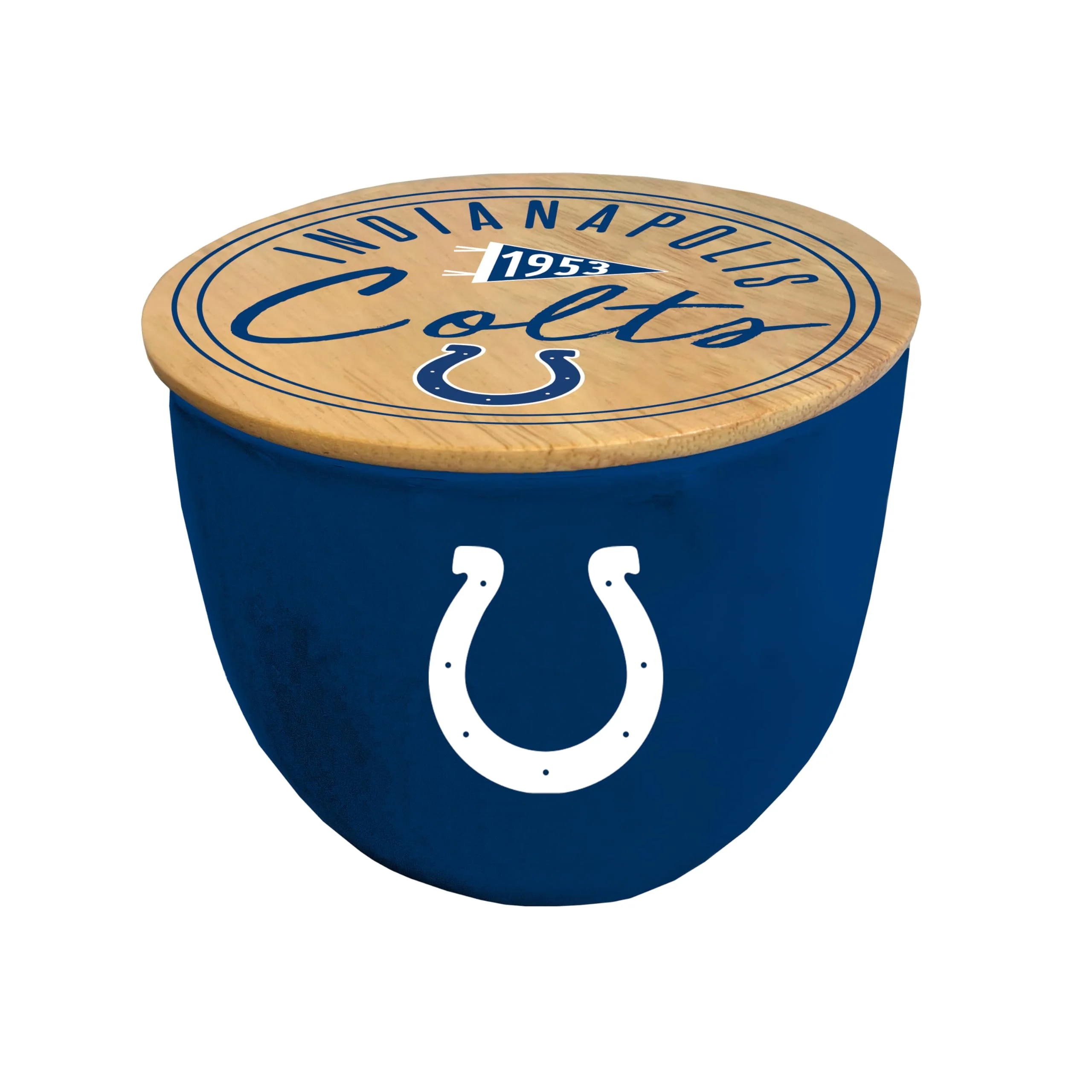 Pegasus Sports NFL Indianapolis Colts Script Circle Logo Ceramic Candle