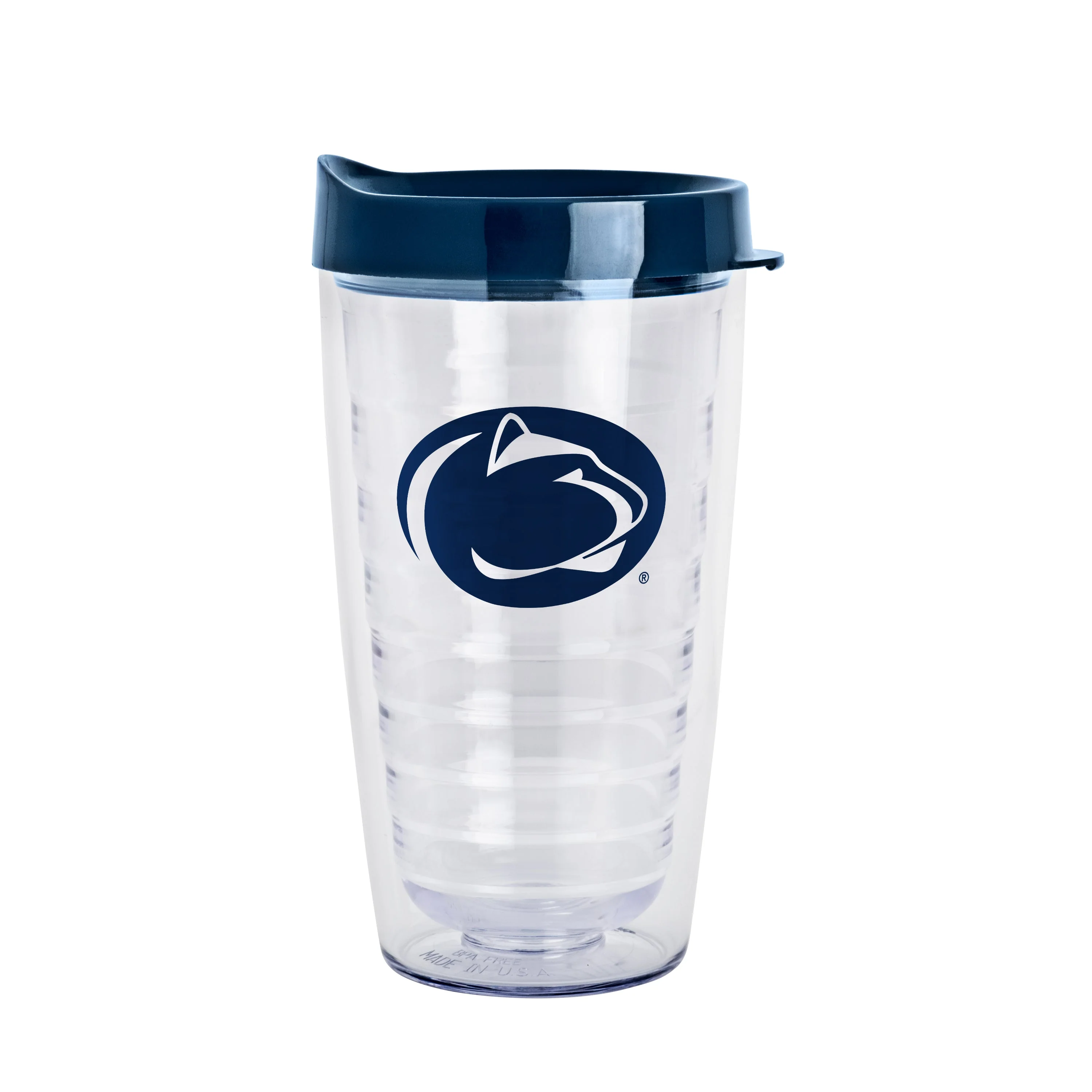 Penn State 16oz Flipside Dbl Wall Clear Tumbler