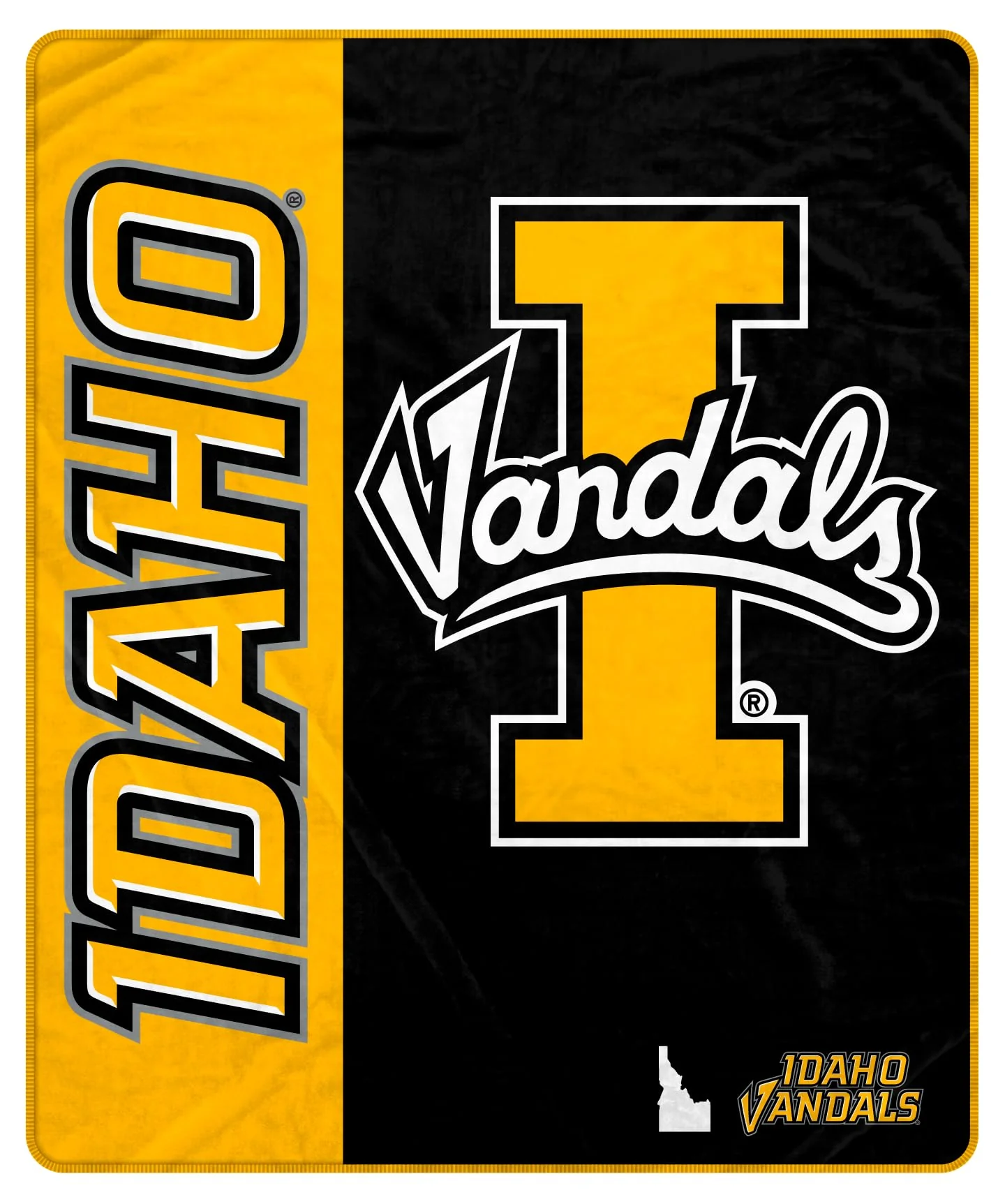 Proformance Home NCAA Idaho Vandals Endzone Ultra Soft Tailgate Throw