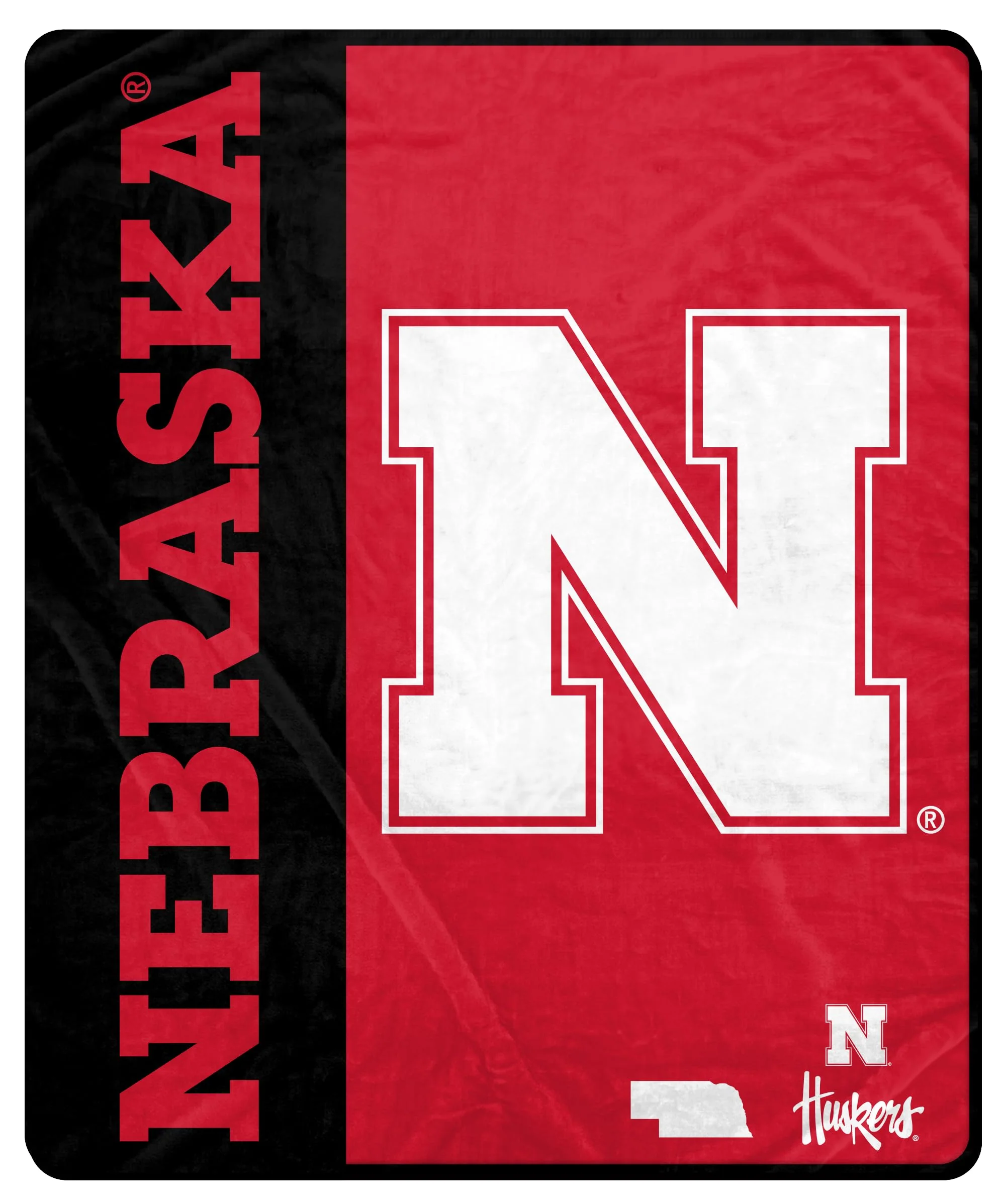 Proformance Home NCAA Nebraska Cornhuskers Endzone Ultra Soft Tailgate Throw