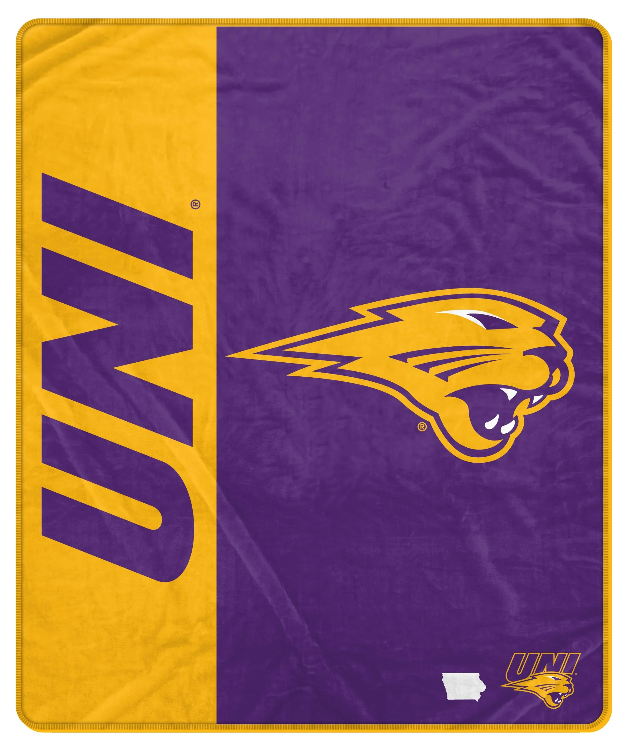 Proformance Home NCAA Northern Iowa Panthers Endzone Ultra Soft Tailgate Throw