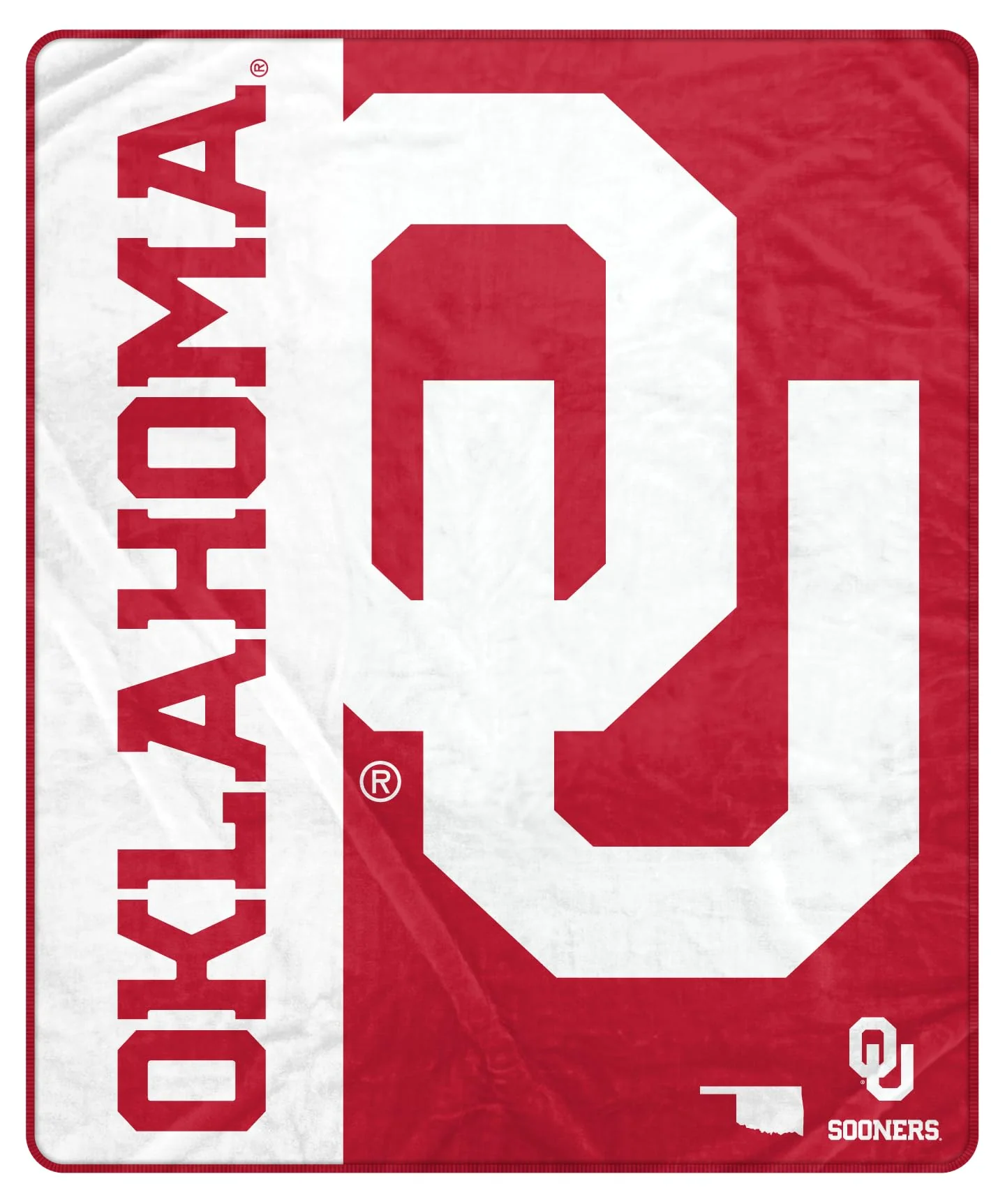 Proformance Home NCAA Oklahoma Sooners Endzone Ultra Soft Tailgate Throw