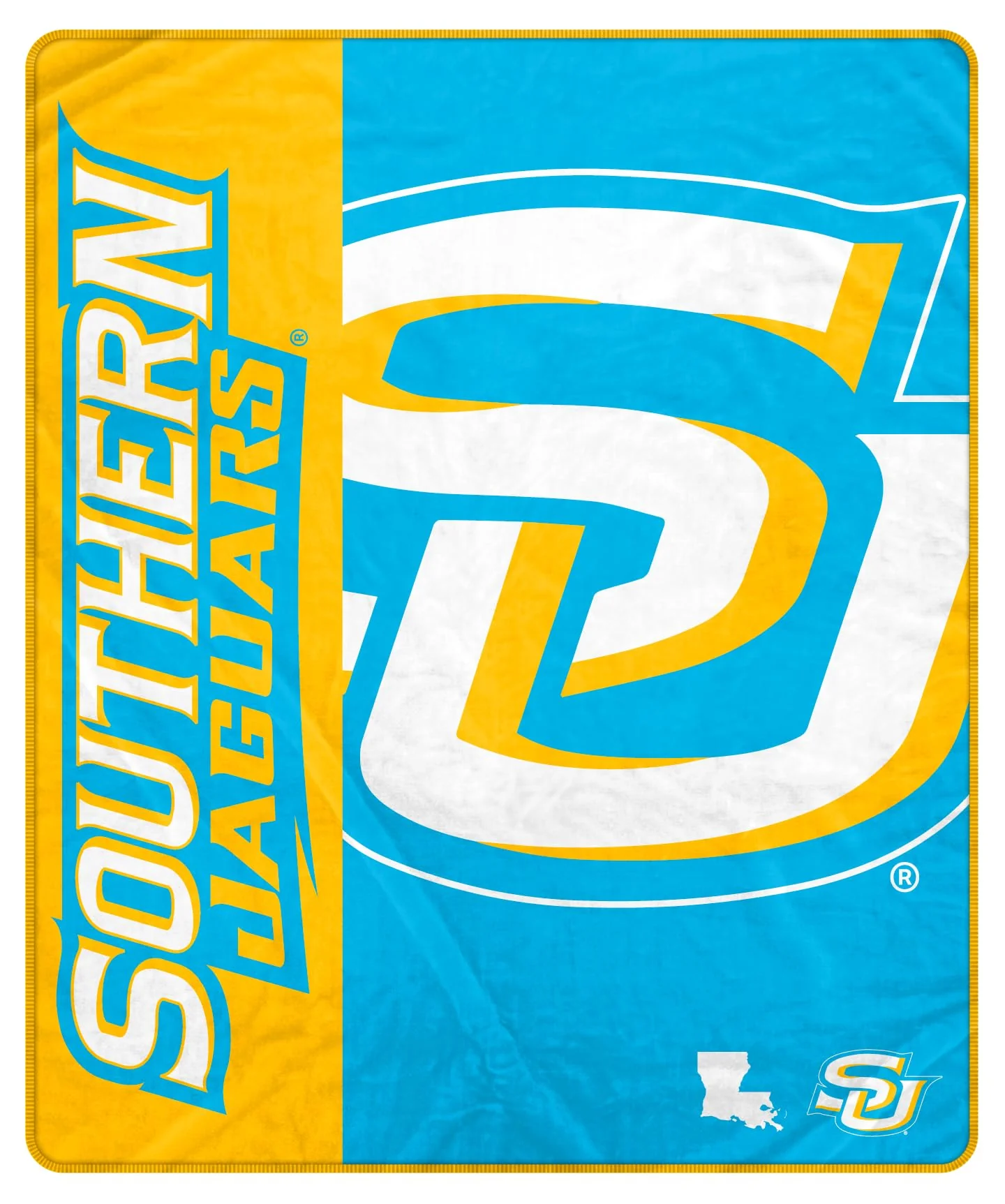 Proformance Home NCAA Southern Jaguars Endzone Ultra Soft Tailgate Throw