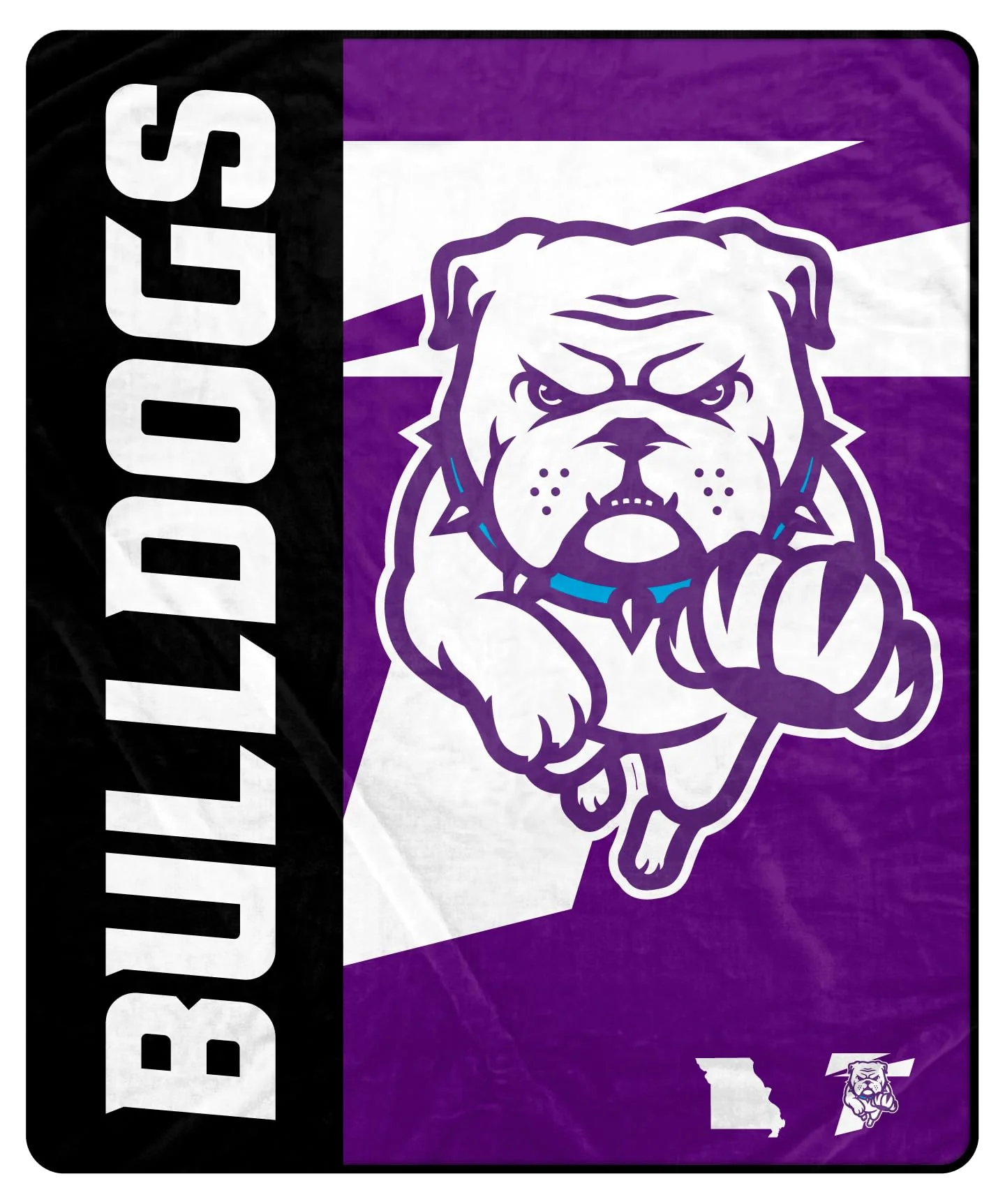 Proformance Home NCAA Truman State Bulldogs Endzone Ultra Soft Tailgate Throw