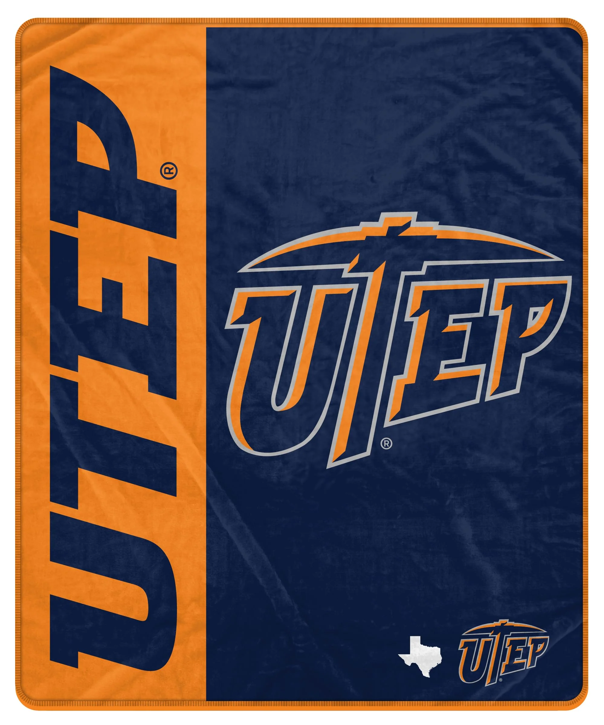 Proformance Home NCAA UTEP Miners Endzone Ultra Soft Tailgate Throw