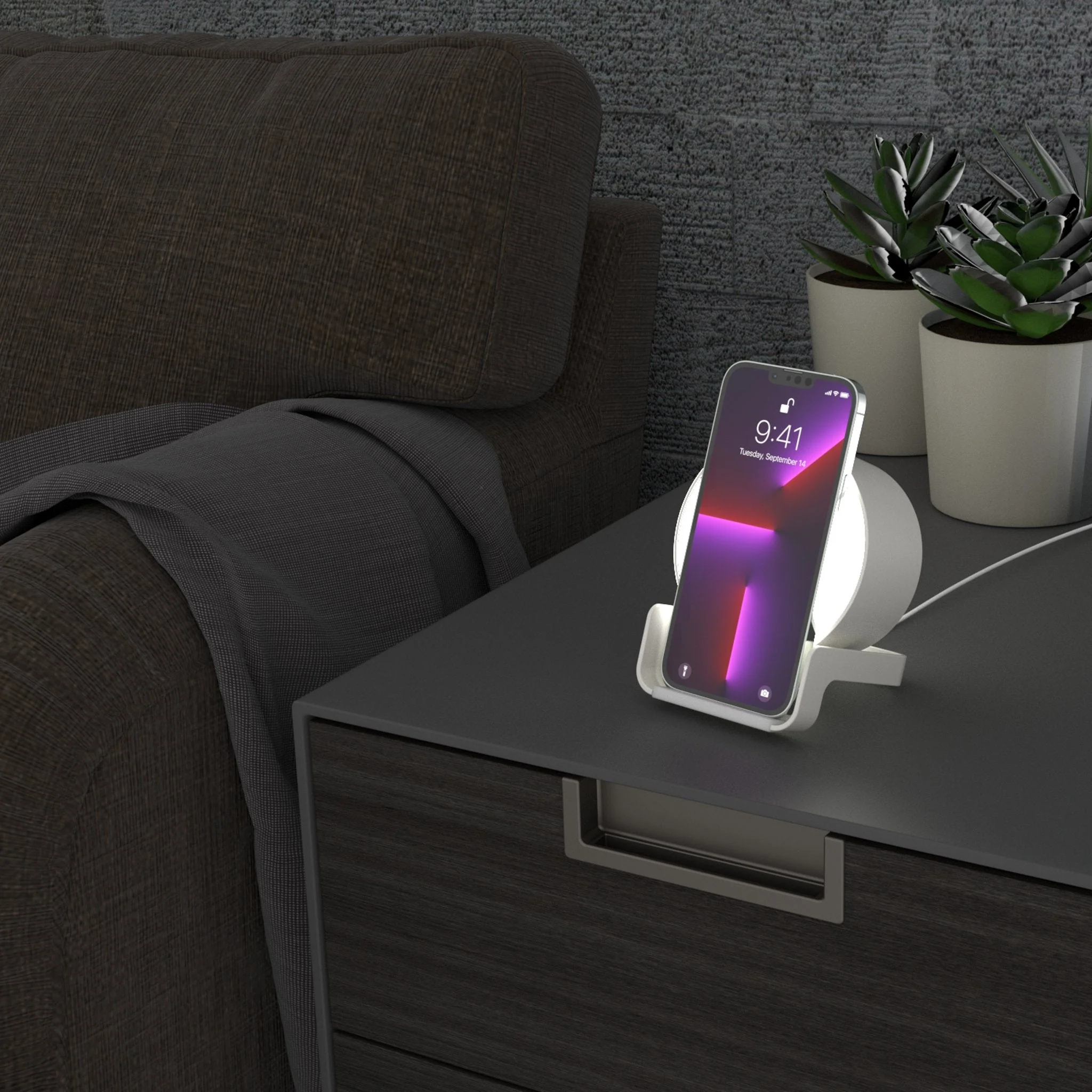 Quinnen Williams New York Jets 95 Ready Night Light Charger and Bluetooth Speaker - Image 3
