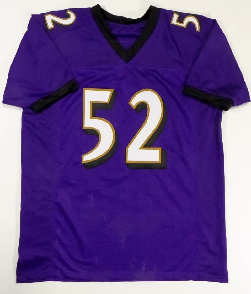 Ray Lewis Autographed Purple Pro Style Jersey - Beckett W Auth *2 - Image 5
