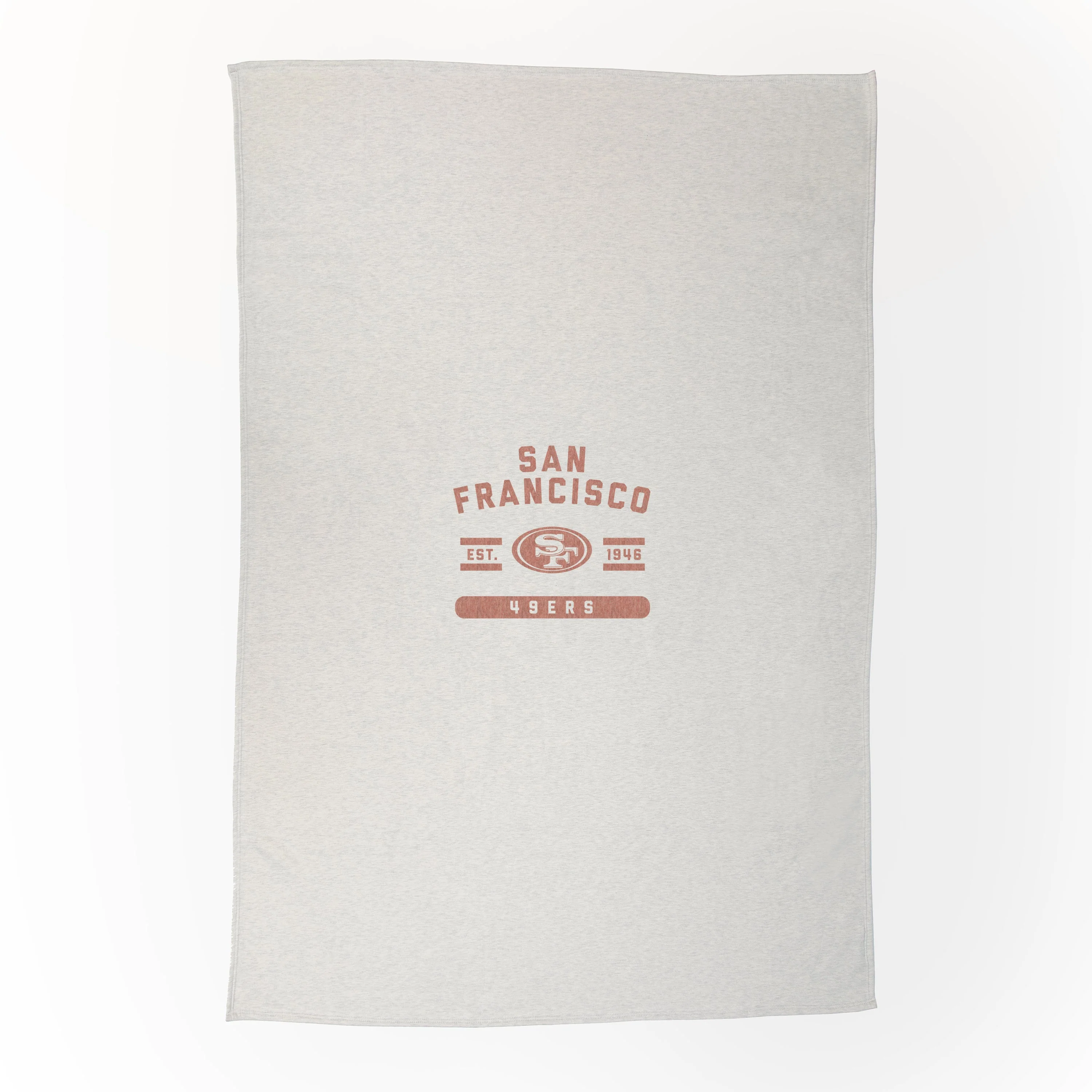 San Francisco 49ers Oatmeal Sweatshirt Blanket