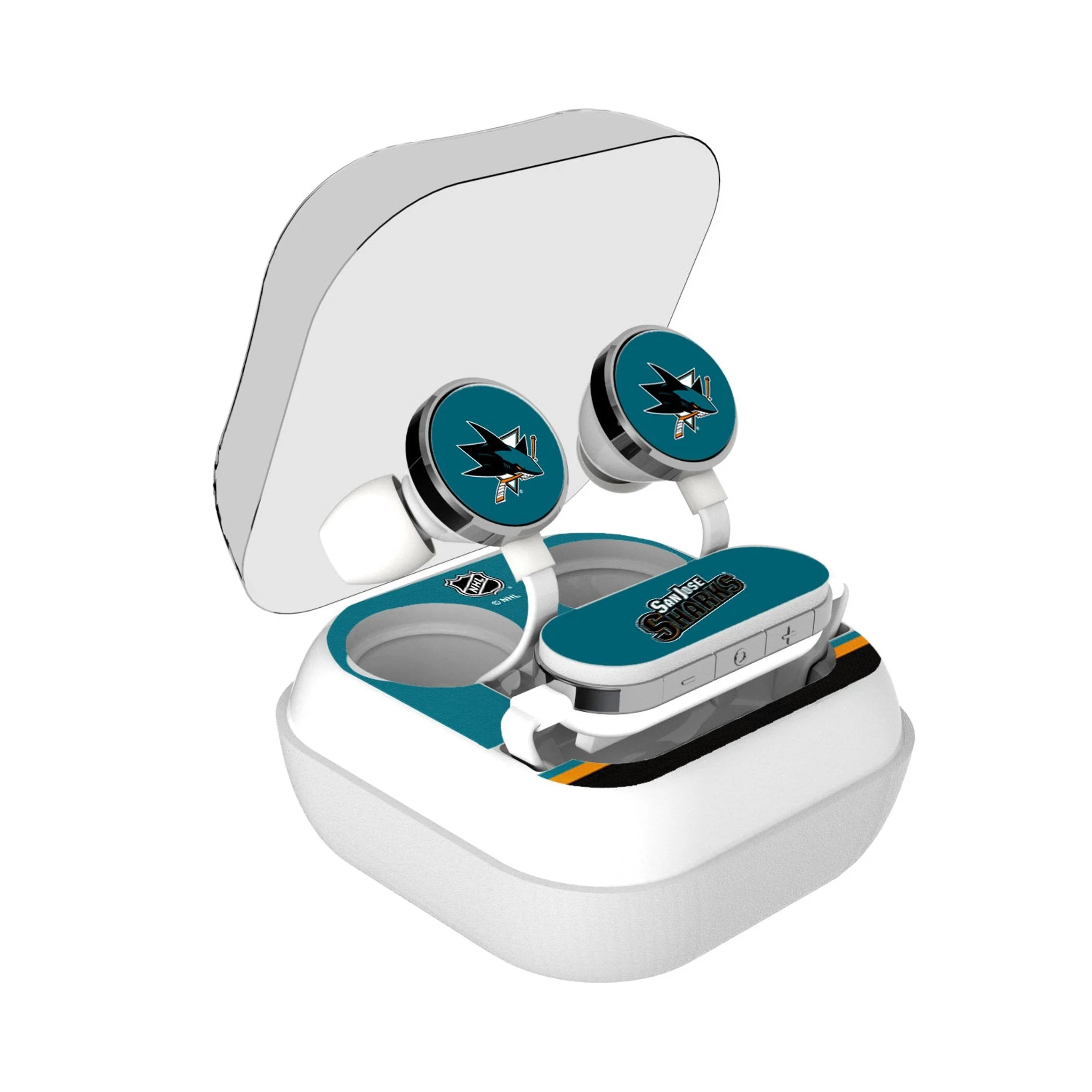 San Jose Sharks Stripe Wireless Earbuds