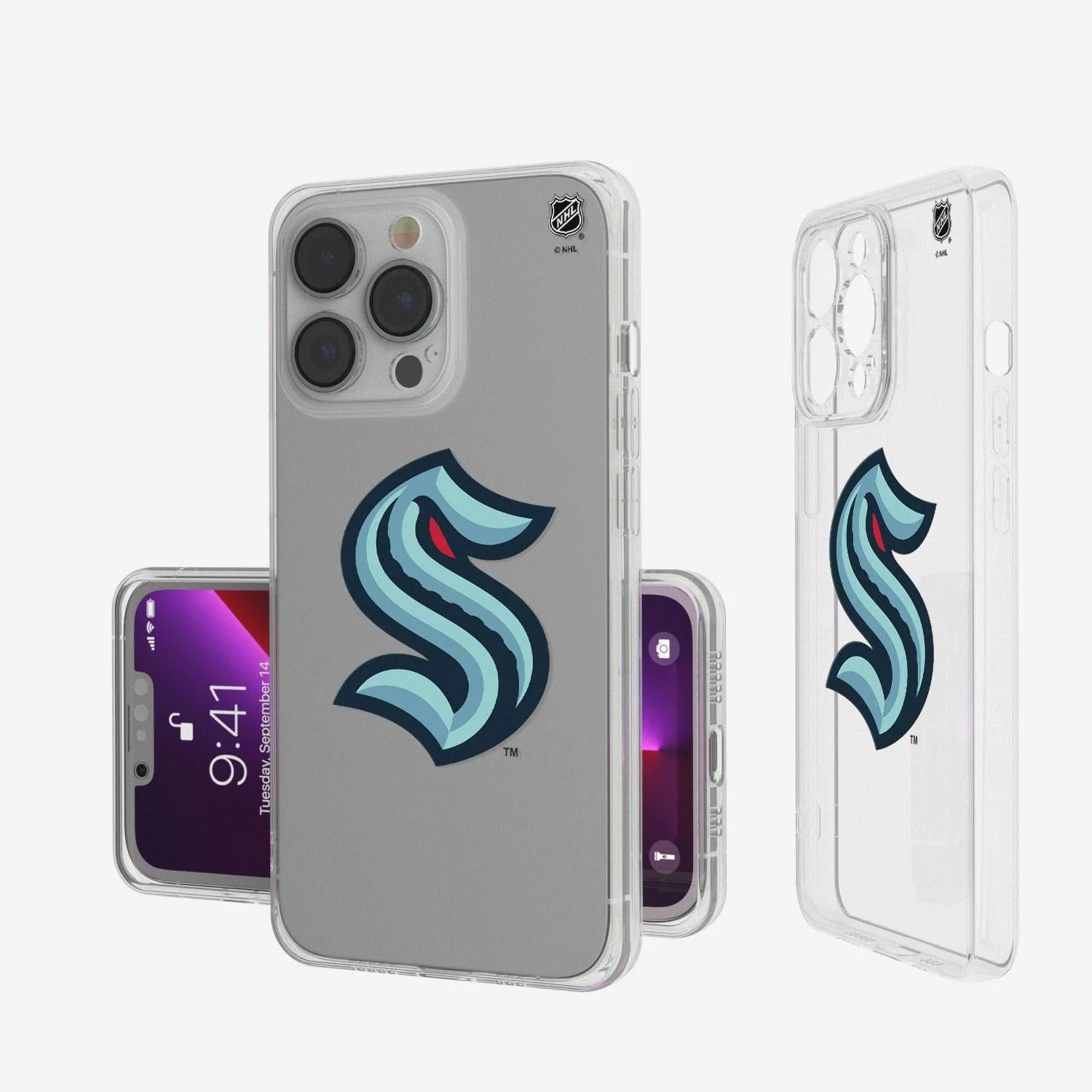 Seattle Kraken Insignia Clear Phone Case