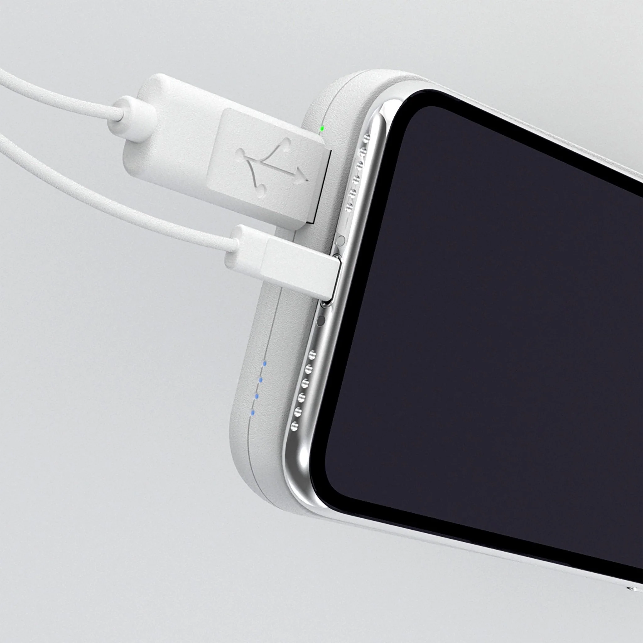 Stanford University Cardinal Endzone Solid 5000mAh Portable Wireless Charger - Image 2