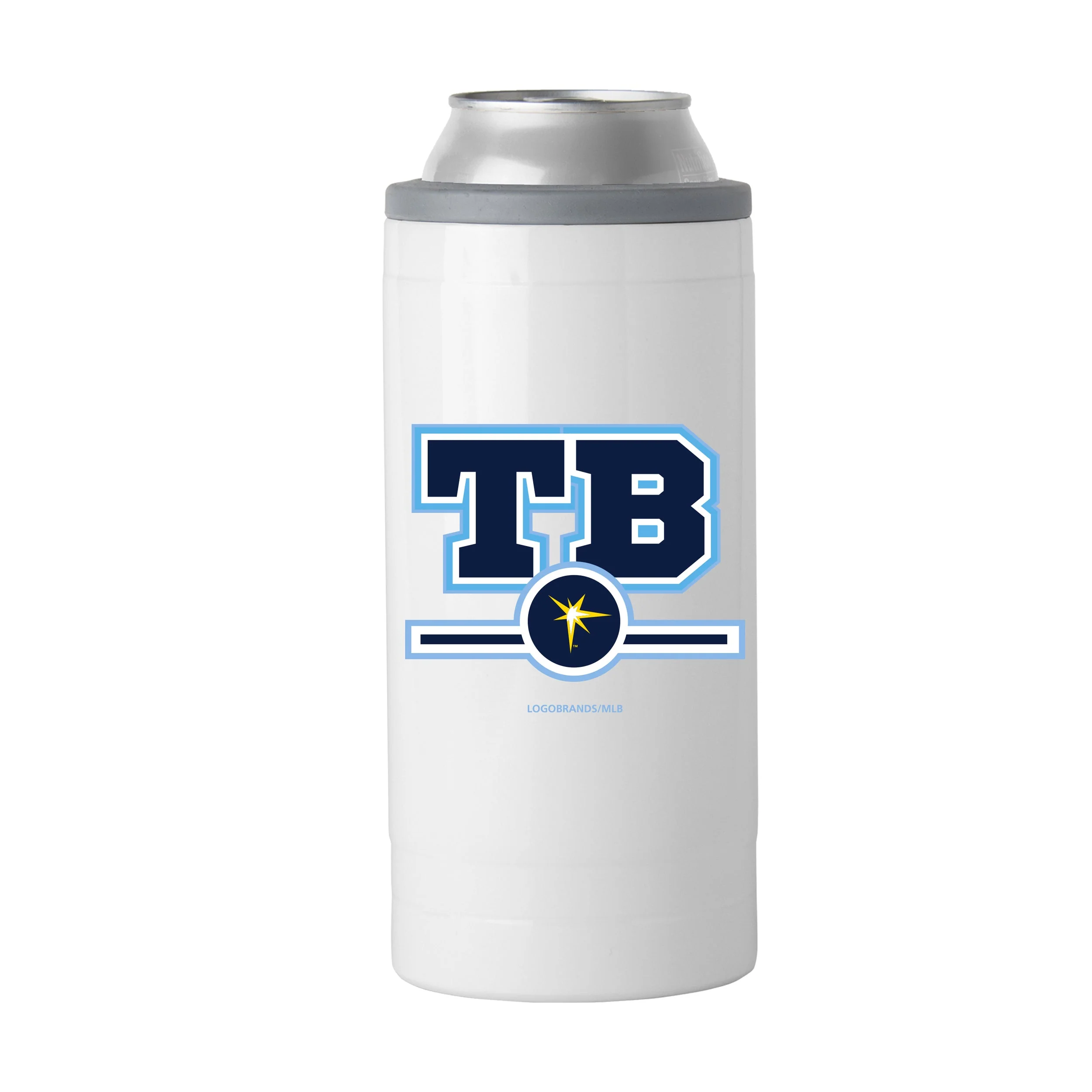 TB Rays Letterman 12 oz Slim Can Coolie