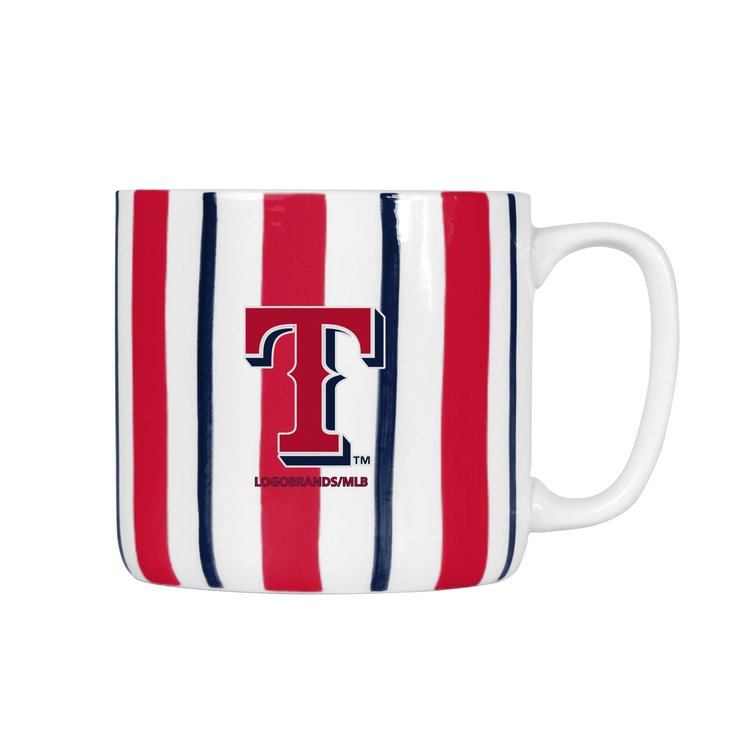 Texas Rangers 16oz Brushstroke Stripe Mug