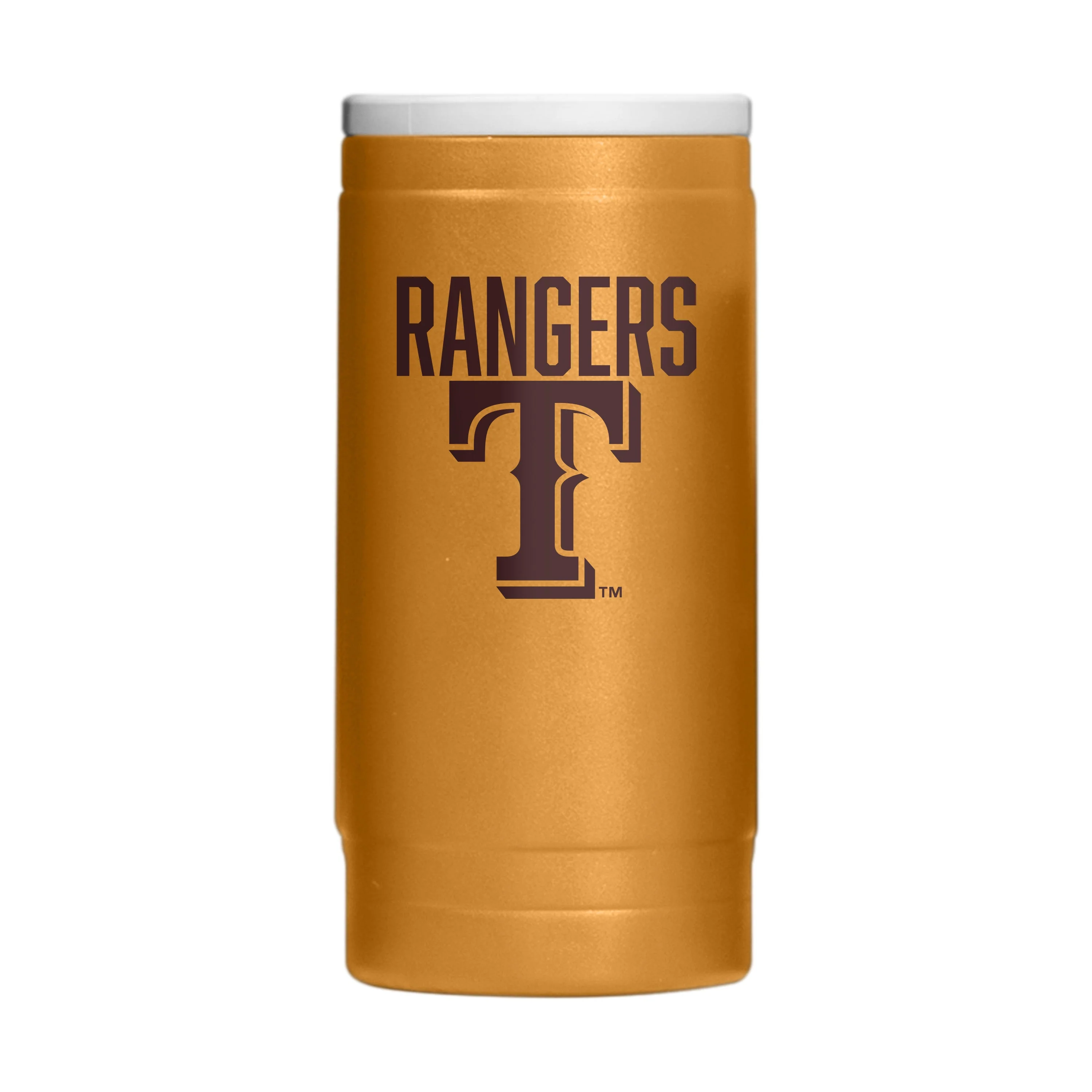 Texas Rangers Huddle Powder Coat Slim Can Coolie - Image 2