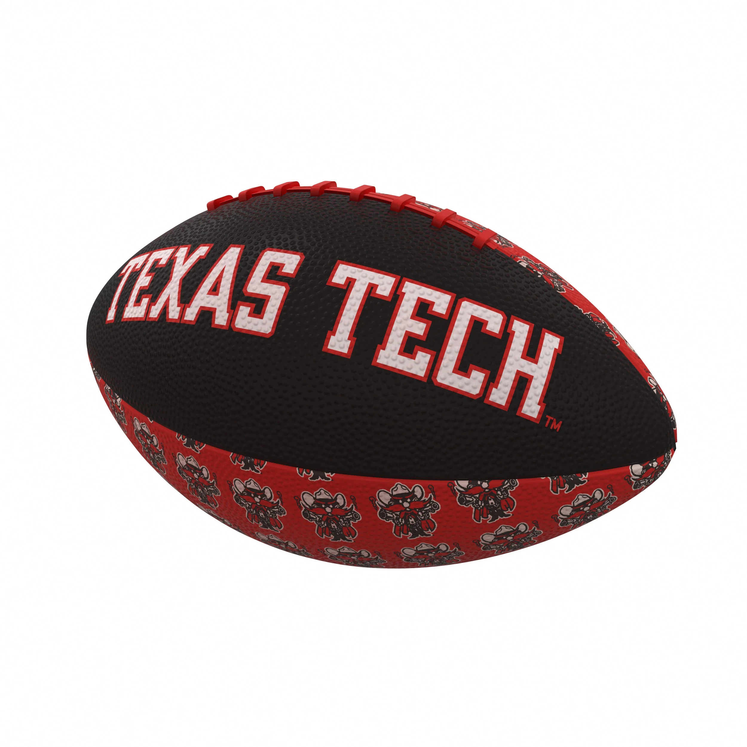 Texas Tech Repeating Mini-Size Rubber Football
