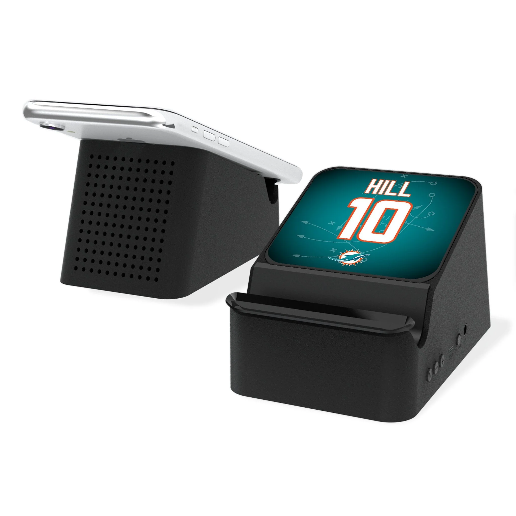 Tyreek Hill Miami Dolphins 10 Ready Wireless Charging Station and Bluetooth Speaker