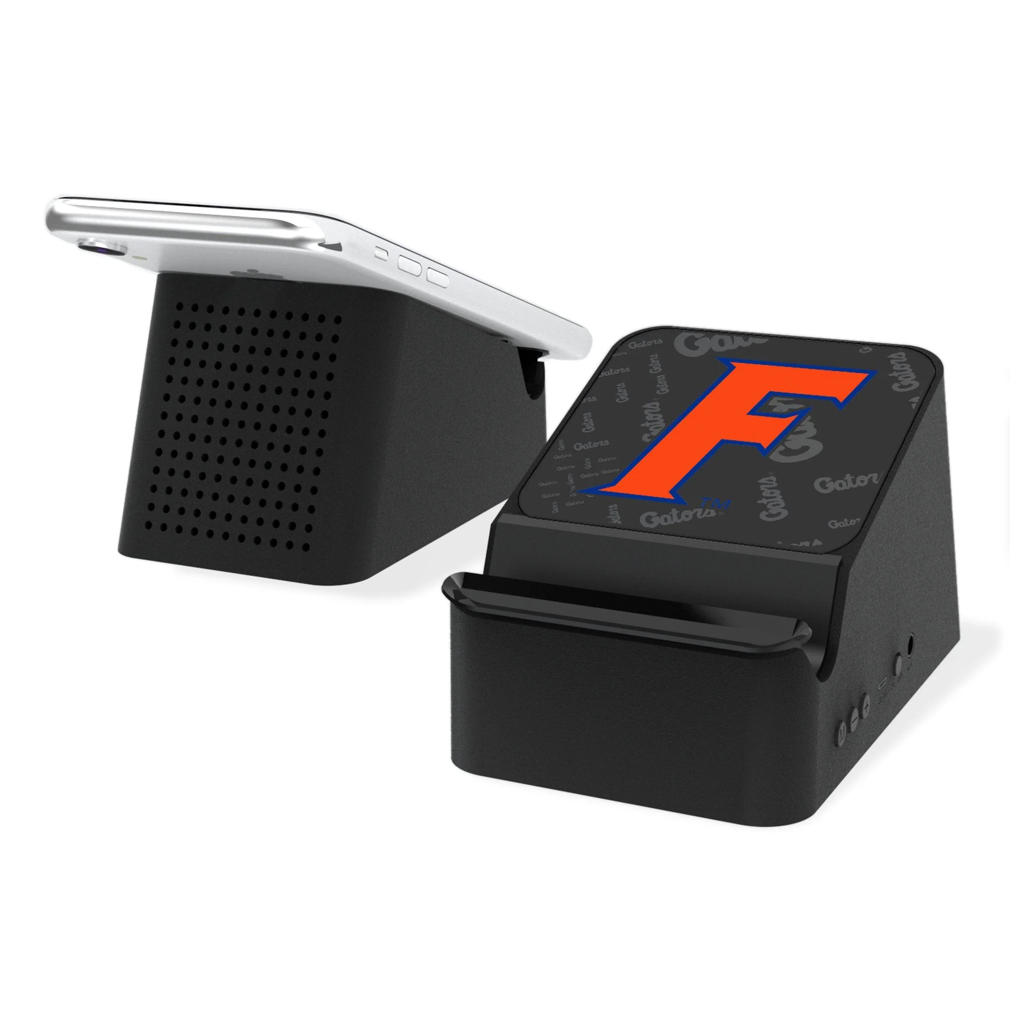 University of Florida Gators Quadtile Wireless Charging Station and Bluetooth Speaker