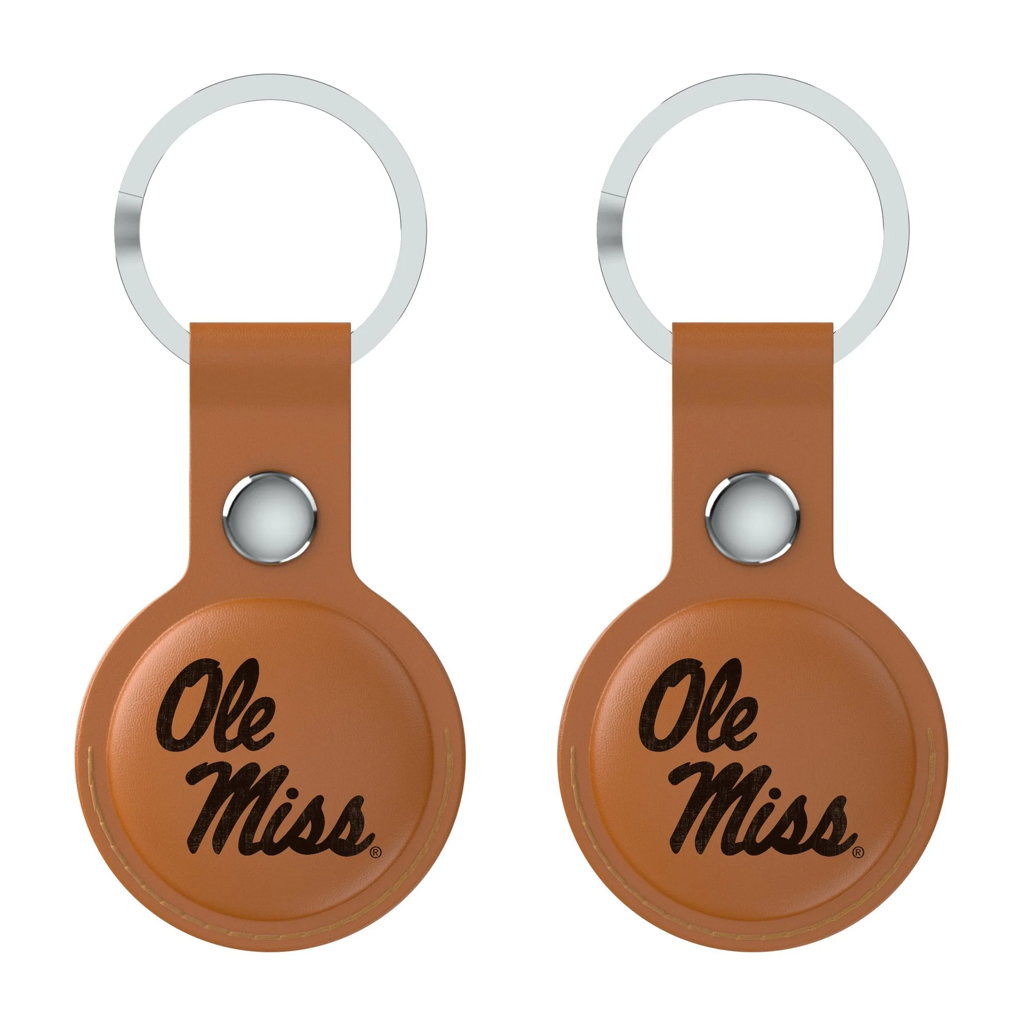 University of Mississippi Rebels Burn Brown Airtag Holder 2-Pack