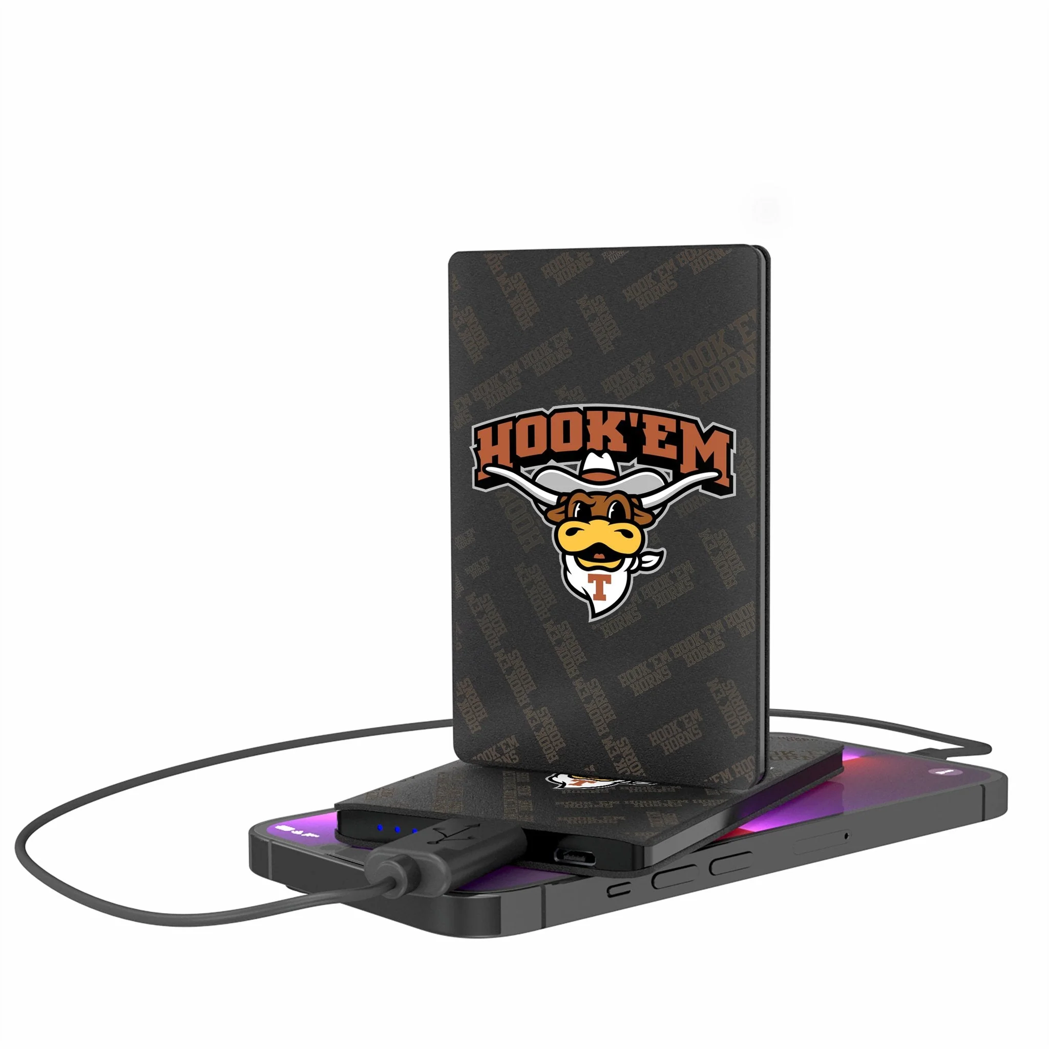 University of Texas Longhorns Quadtile 2500mAh Credit Card Powerbank