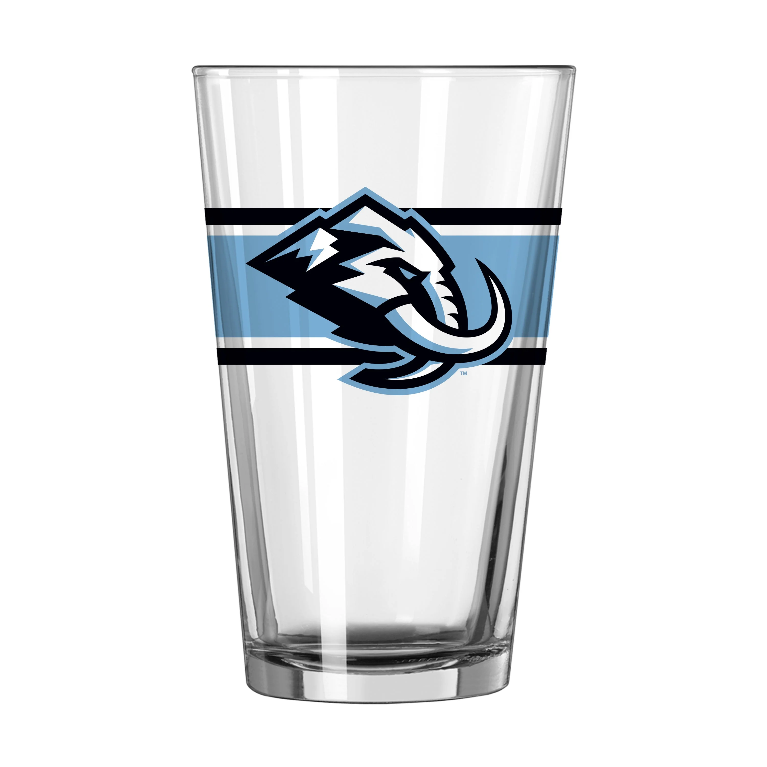 Utah Mammoth 16oz Stripe Pint Glass
