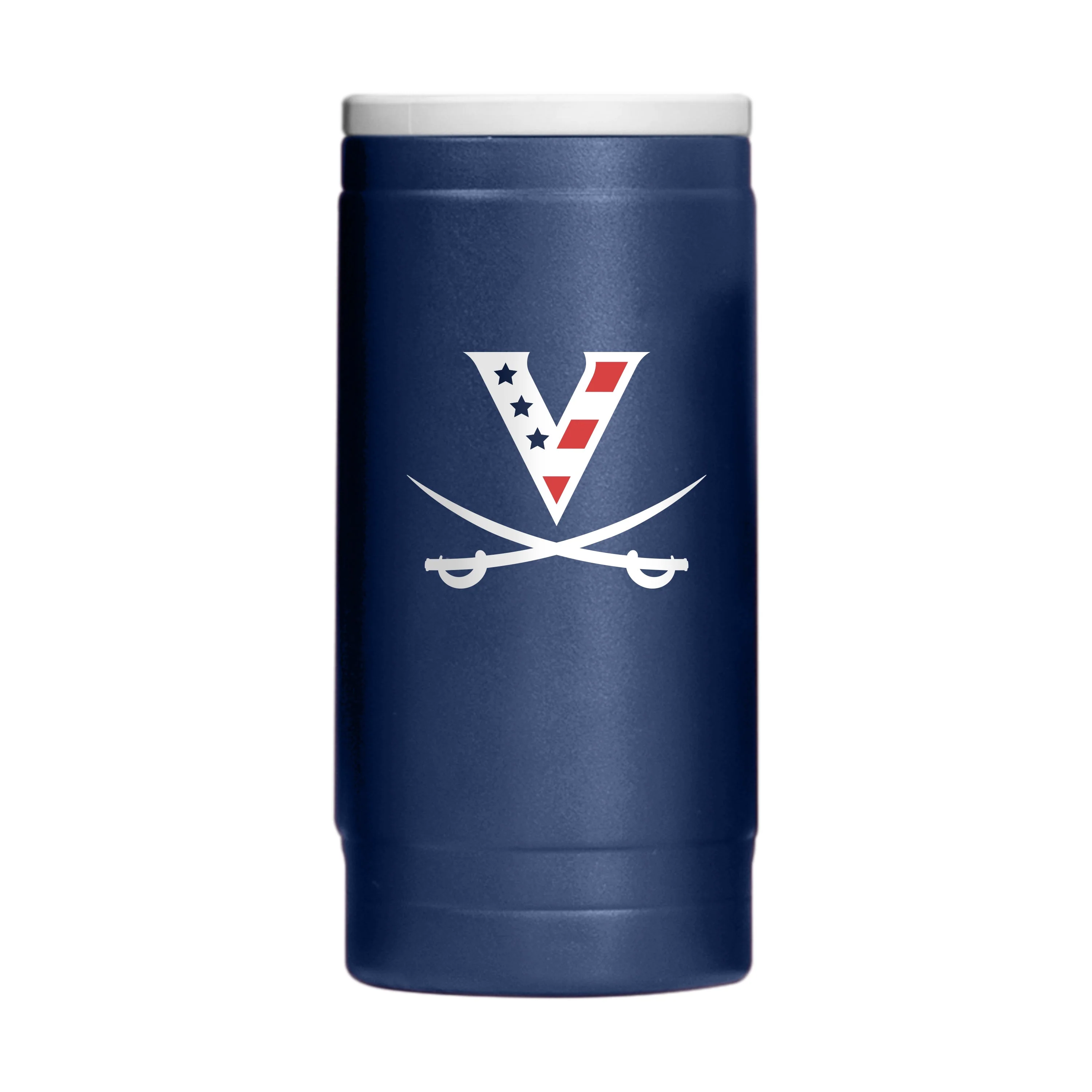 Virginia Red White & HOO 12oz Flipside Powder Coat Slim Can Coolie