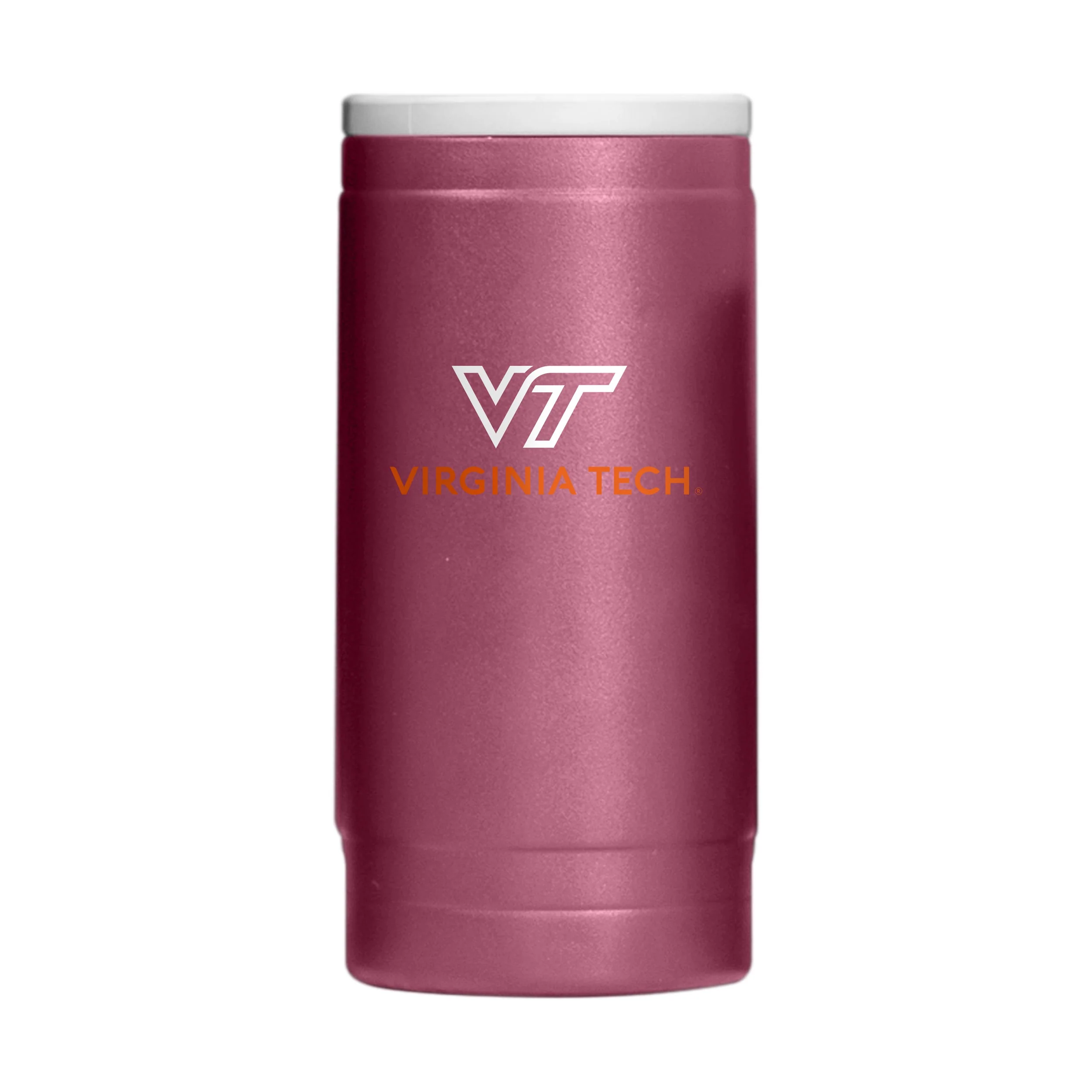 Virginia Tech Flipside Powder Coat Slim Can Coolie