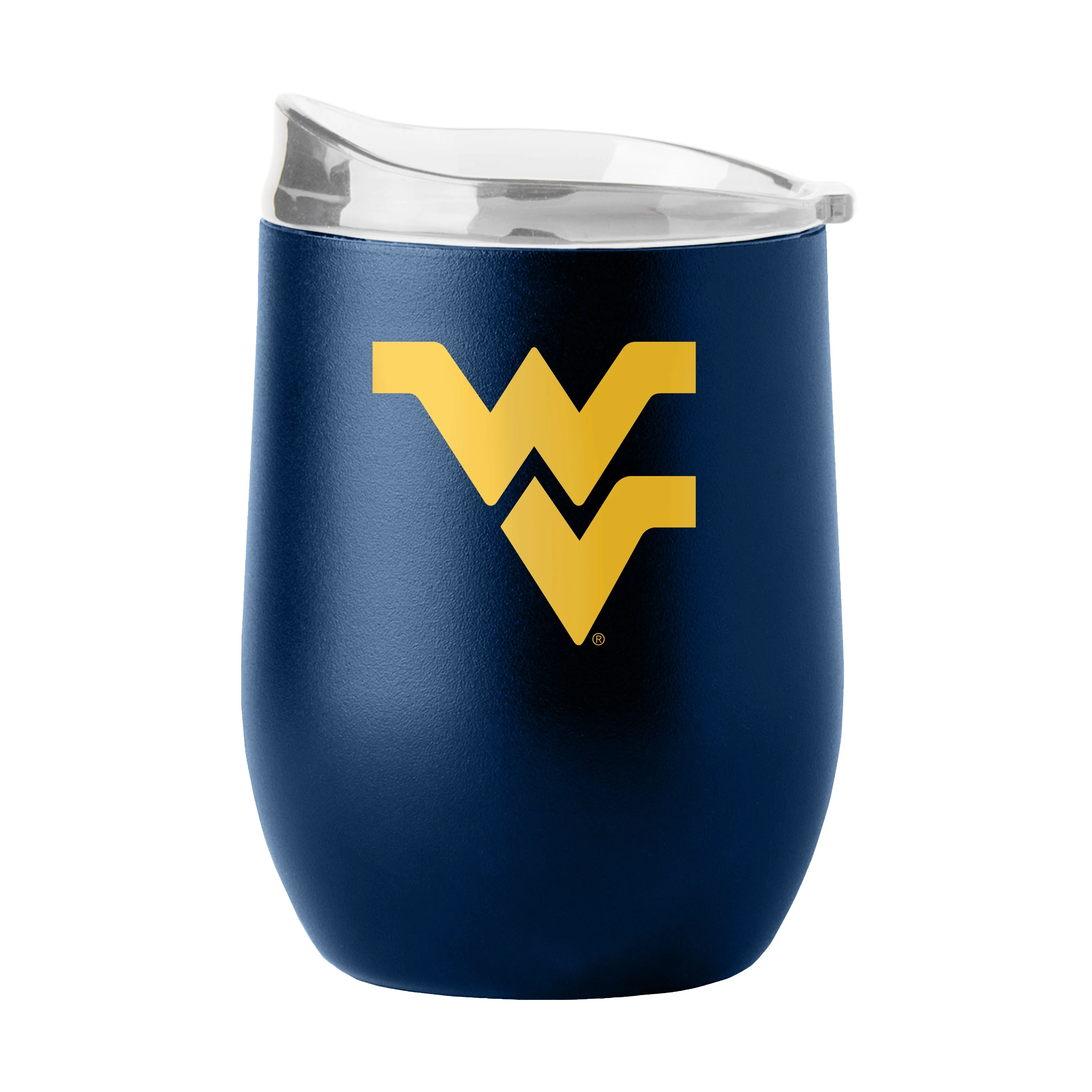 West Virginia 16oz Flipside Powder Coat Curved Beverage