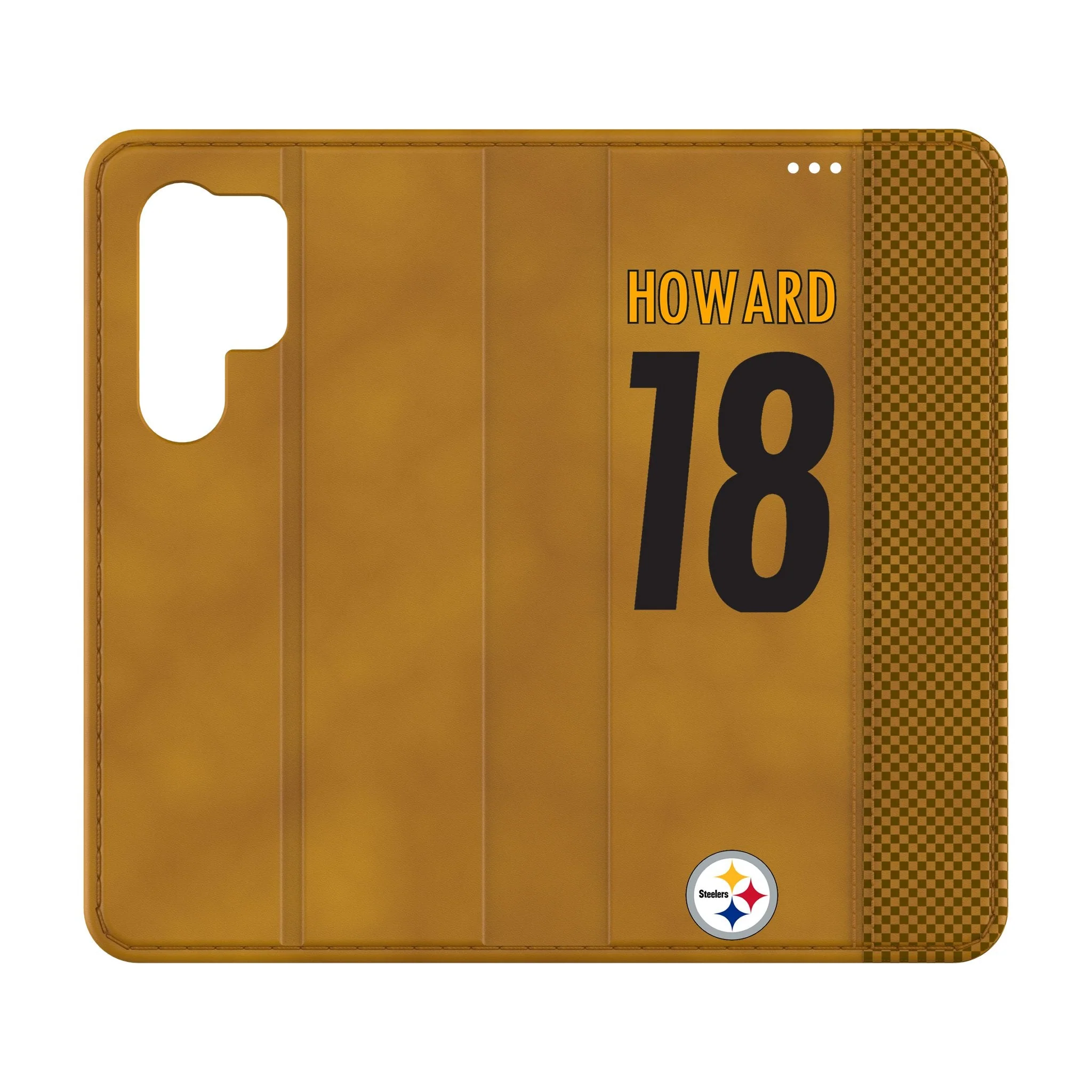 Will Howard Pittsburgh Steelers 18 Game Tactic Folio Phone Case for Samsung Galaxy