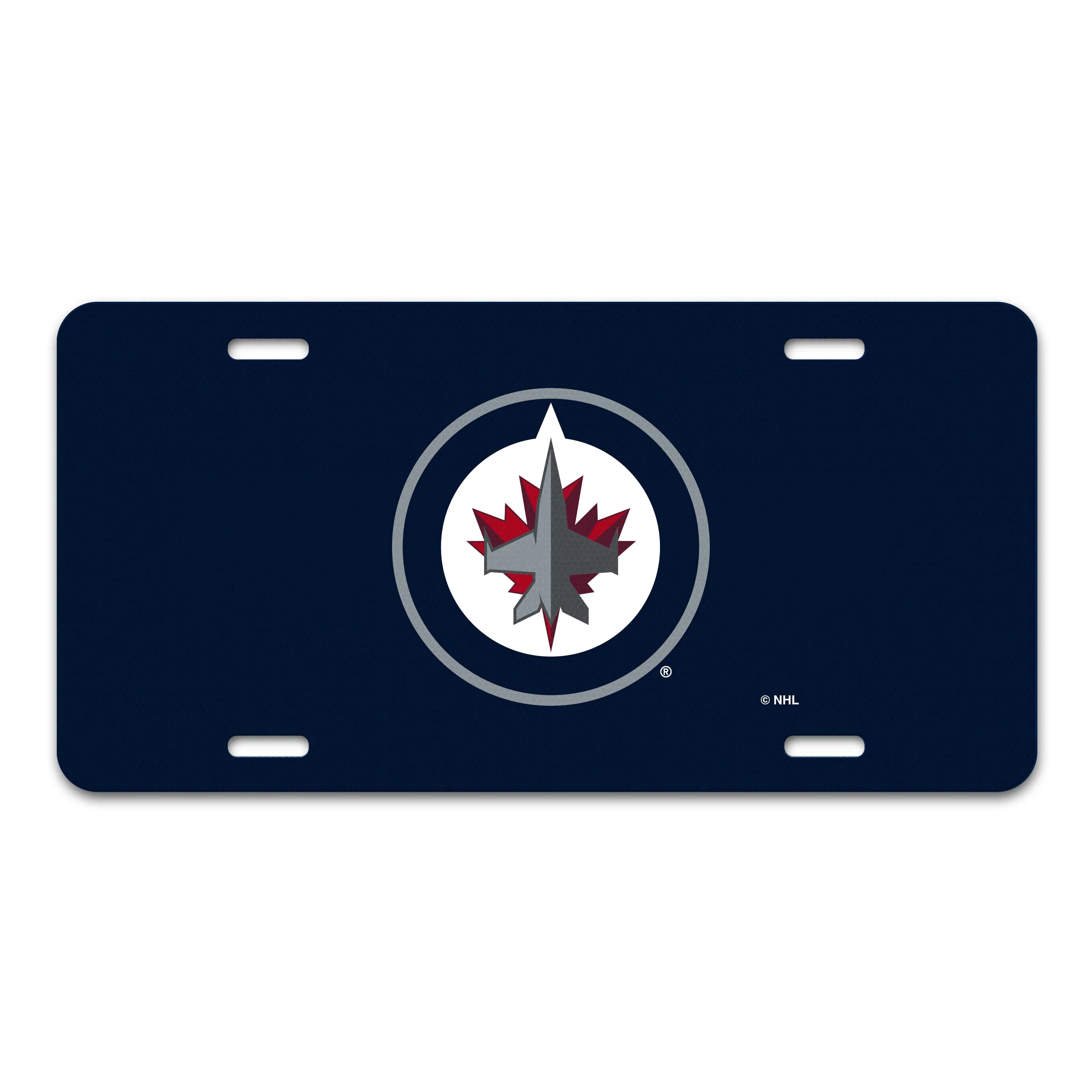 Winnipeg Jets Flat Metal License Plate
