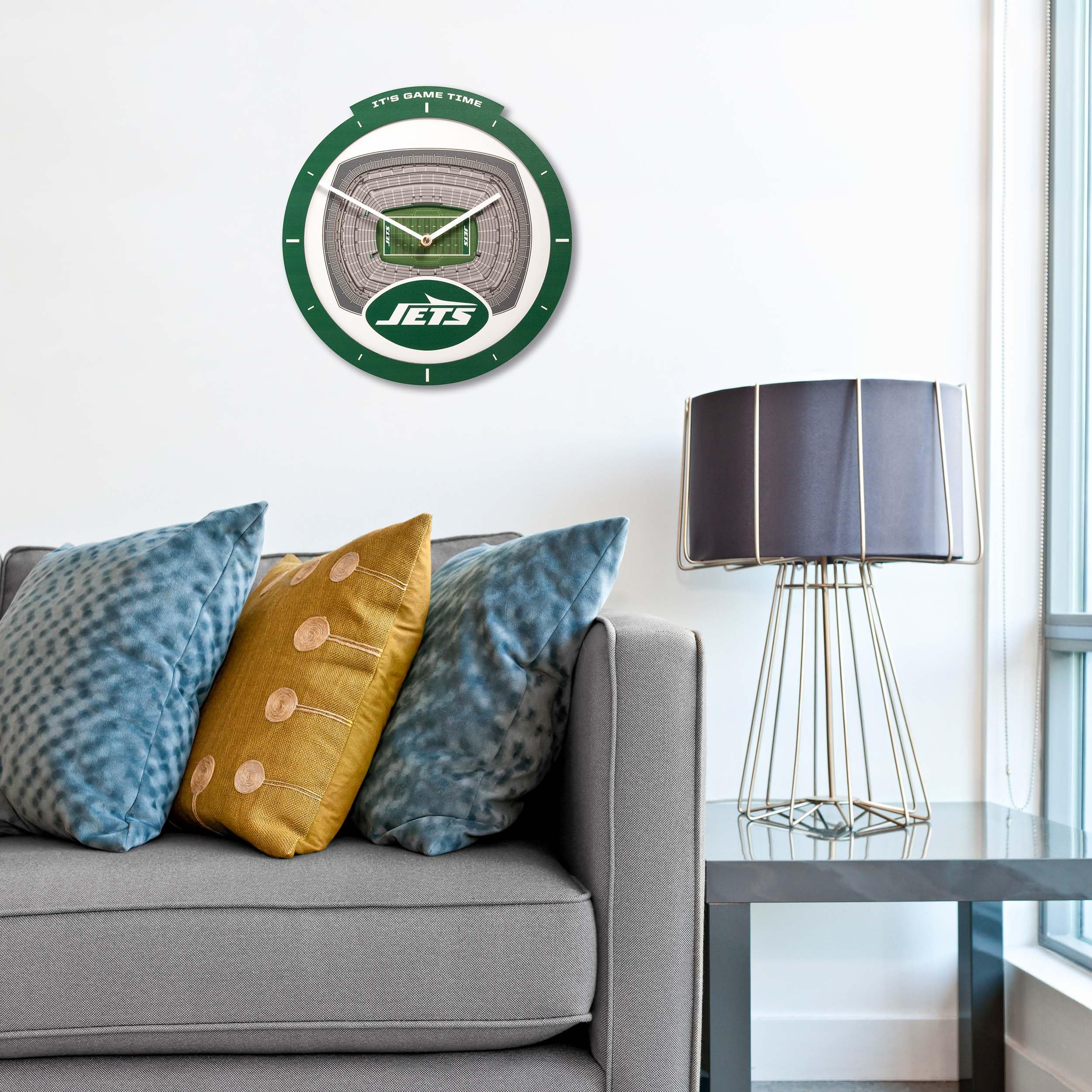 YouTheFan NFL New York Jets 3D StadiumView Clock - Image 3