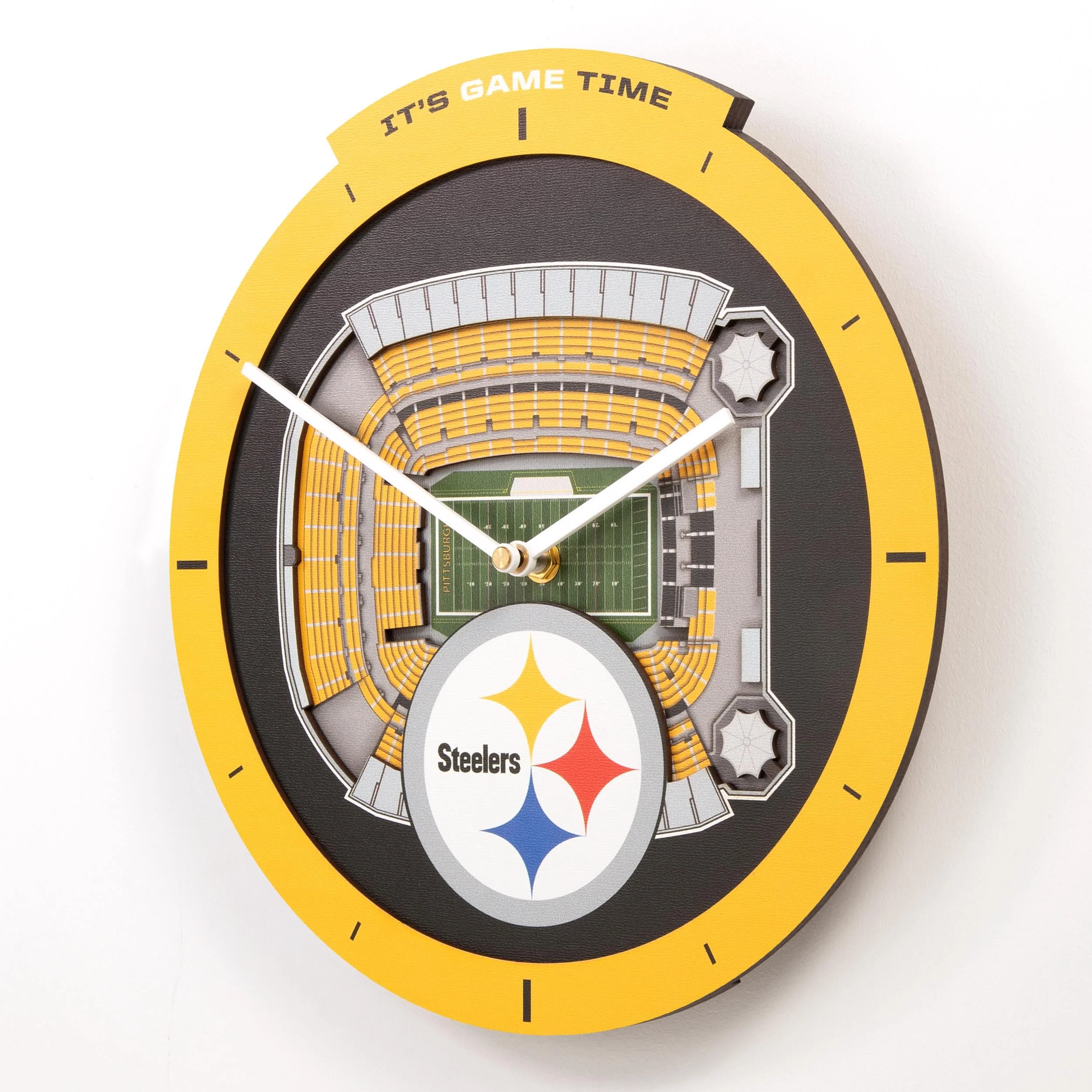 YouTheFan NFL Pittsburgh Steelers 3D StadiumView Clock - Image 5